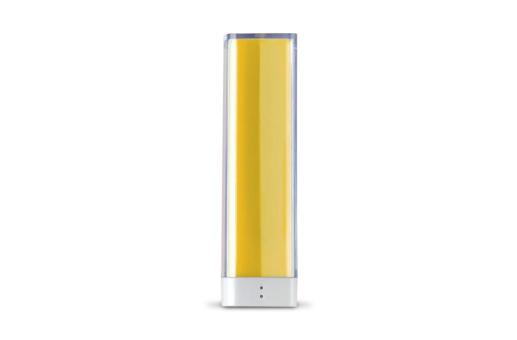 Powerbank transparent 2.200mAh Transparent yellow