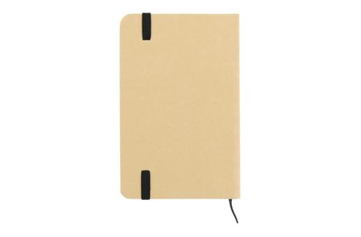 Cardboard notebook round corners A5 Brown