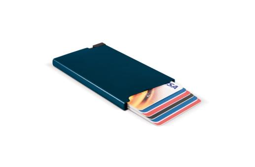 Aluminum card holder Dark blue