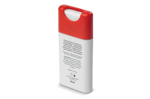 Reinigungsspray für die Hände 20ml Weiß/rot