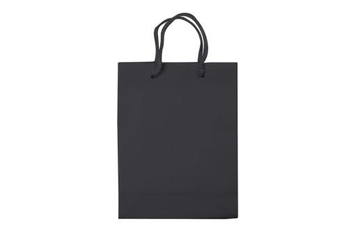 Laminierte Papiertasche, klein Schwarz