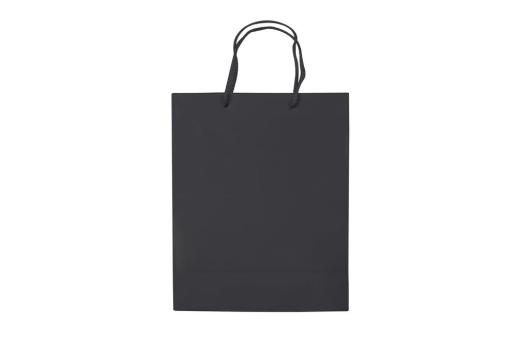 Laminierte Papiertasche, mittel Schwarz