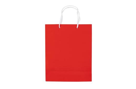 Laminierte Papiertasche, mittel Rot