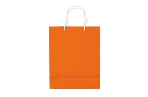 Laminierte Papiertasche, mittel Orange