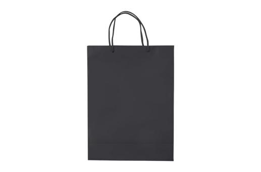 Laminierte Papiertasche, groß Schwarz