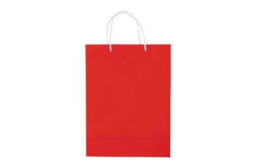 Laminierte Papiertasche, groß Rot