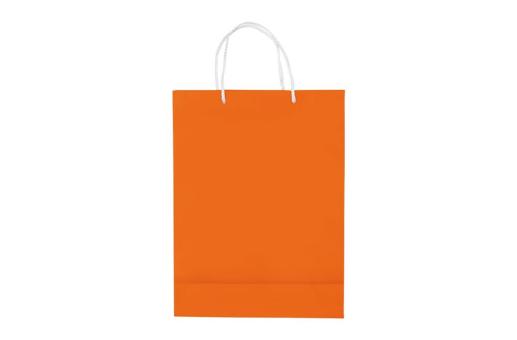 Laminierte Papiertasche, groß Orange