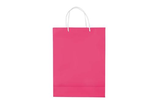 Laminierte Papiertasche, groß Rosa