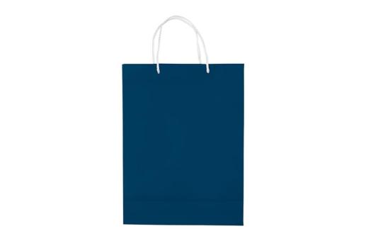 Laminierte Papiertasche, groß Dunkelblau