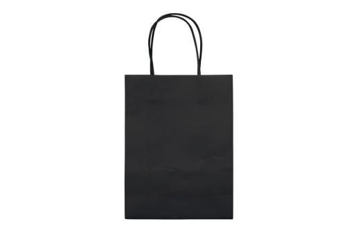 Kleine Papiertasche im Eco Look 120g/m² Schwarz