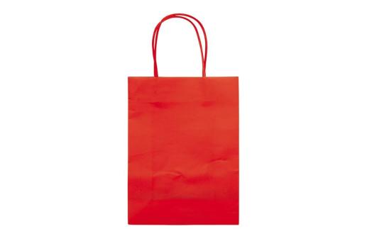 Kleine Papiertasche im Eco Look 120g/m² Rot