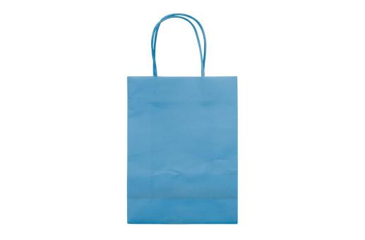 Kleine Papiertasche im Eco Look 120g/m² Hellblau