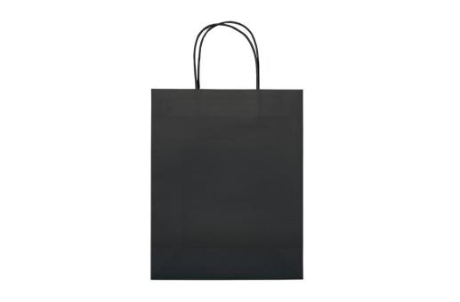 Mittlere Papiertasche im Eco Look 120g/m² Schwarz