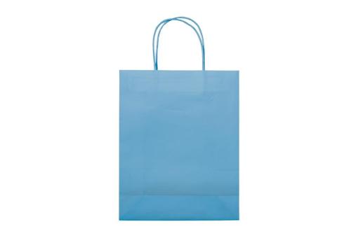 Mittlere Papiertasche im Eco Look 120g/m² Hellblau