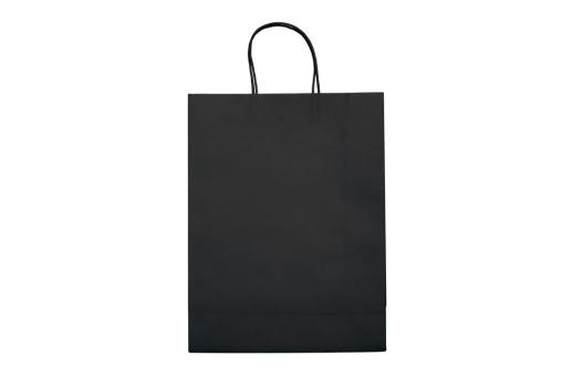 Große Papiertasche im Eco Look 120g/m² Schwarz