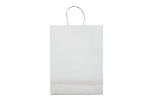 Große Papiertasche im Eco Look 120g/m² Weiß