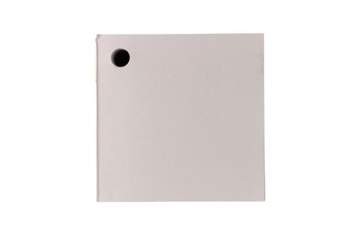 Cube pad with hole, 10x10x10cm White