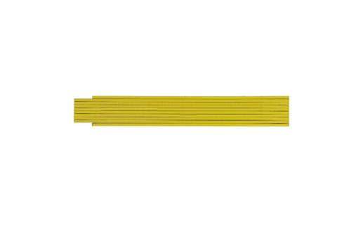 Folding ruler wood 2m premium painted Yellow