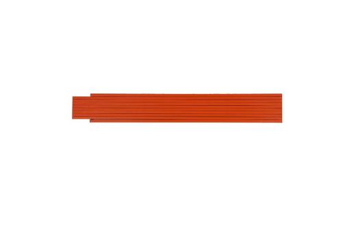 Folding ruler wood 2m premium painted Orange