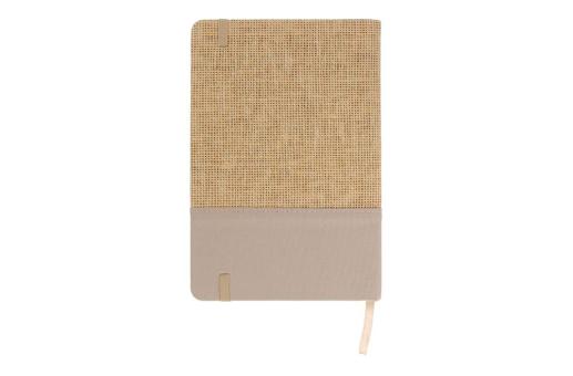 Notizbuch Jute R-PET GRS Ecru