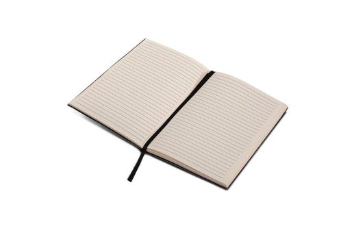 Recycled leather notebook A5 Dark grey