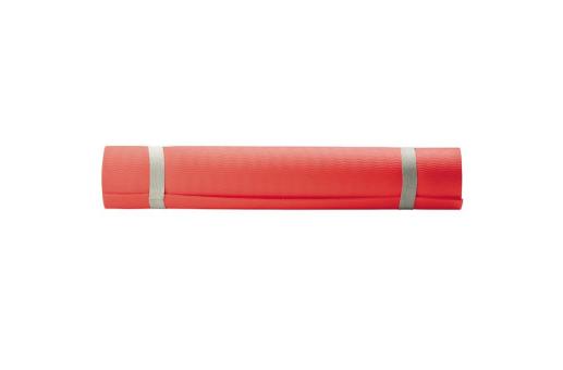 Fitness-yoga mat with carrier Red