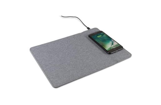 Mousepad inkl. kabelloser Ladestation ( 5W ) Grau