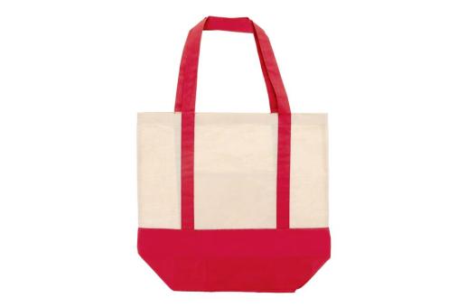 Einkaufstasche aus Baumwolle OEKO-TEX® 140g/m² 40x10x35cm Rot