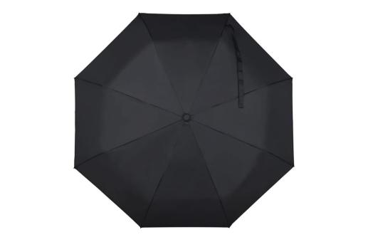 Foldable umbrella 21” R-PET auto open Black