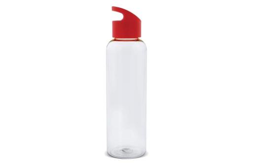 Water bottle Loop transparent R-PET 600ml Transparent red