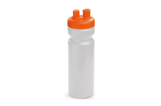 Sportflasche mit Zerstäuber 750ml Orange/weiß