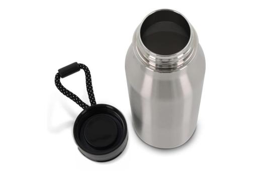 Thermo bottle with rope 600ml Silver