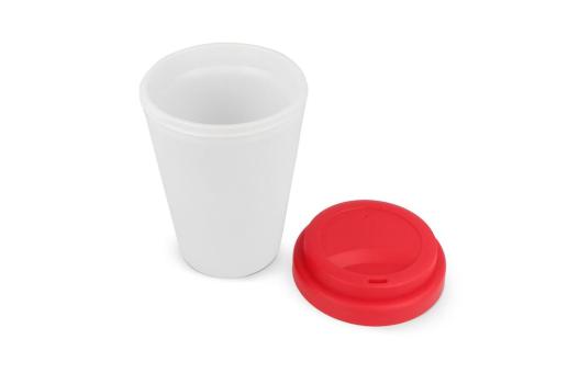 RPP Kaffeetasse Weißer Körper 250ml Weiß/rot