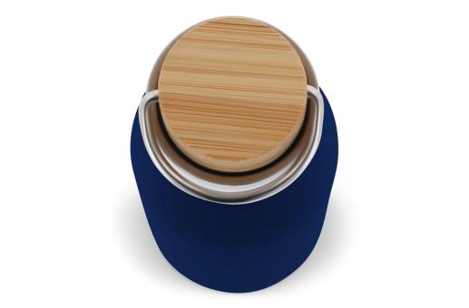 Thermo bottle with bamboo lid 500ml Dark blue