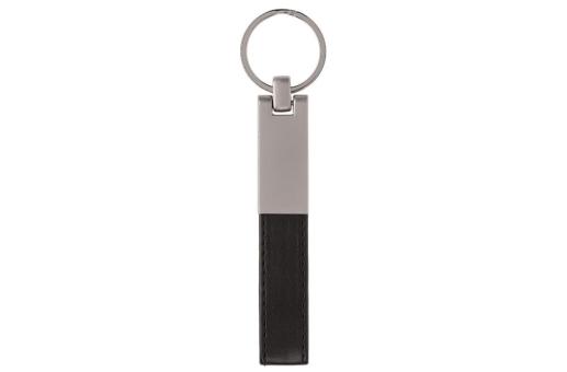 Keyring/strap Doming rectangle Black