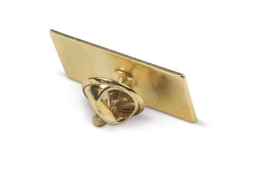 Metal pin, rectangle 26x14mm Gold