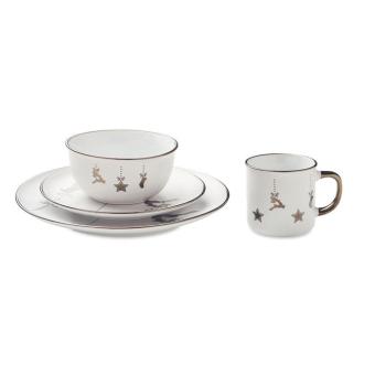 ERAMIK 4 piece ceramic place setting White