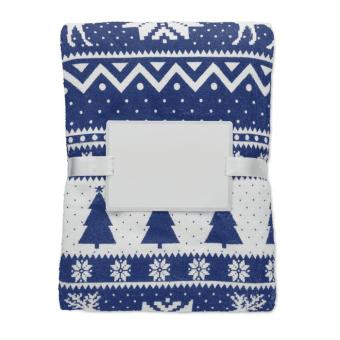 TOSTI RPET fleece blanket 190 gr/m² Aztec blue