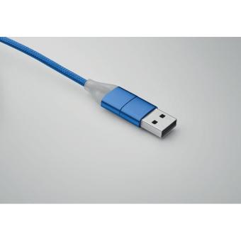 BLUE 4in1 Ladekabel Typ-C Königsblau