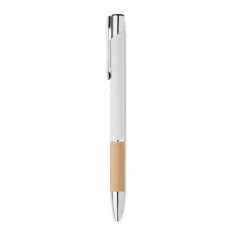 SPARTA Push button aluminium pen White