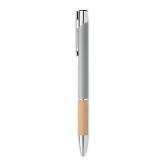 SPARTA Push button aluminium pen Flat silver