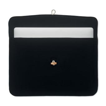 COTIN Laptoptasche Baumwolle Schwarz