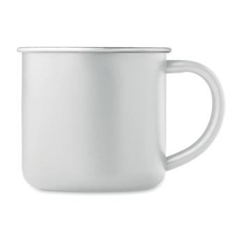 CARIBU Recycled stainless steel mug White