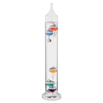 Galileo thermometer glass 28cm Transparent