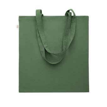 VIVEKA COLOUR Recycled cotton shopping bag Dark green