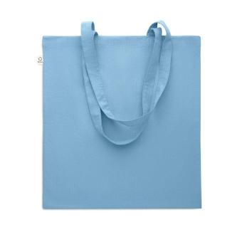 VIVEKA COLOUR Recycled cotton shopping bag Teal