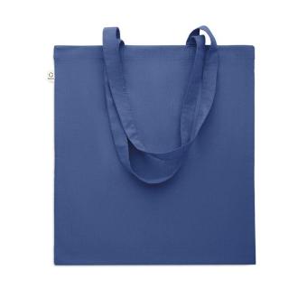 VIVEKA COLOUR Recycled cotton shopping bag Bright royal