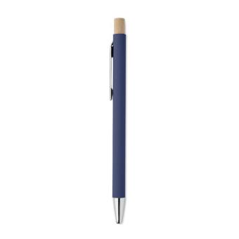 BERGAMO Recycled aluminium ball pen Aztec blue