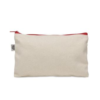 PESACARA Cosmetic bag cotton 340 gr/m² Red