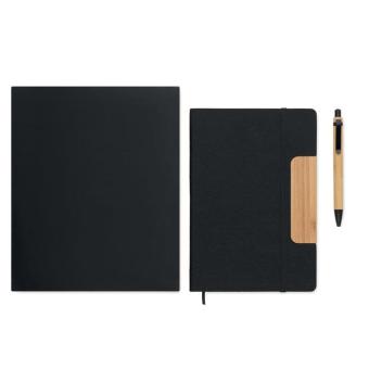 NOTEMIX A5 RPET notebook set Black